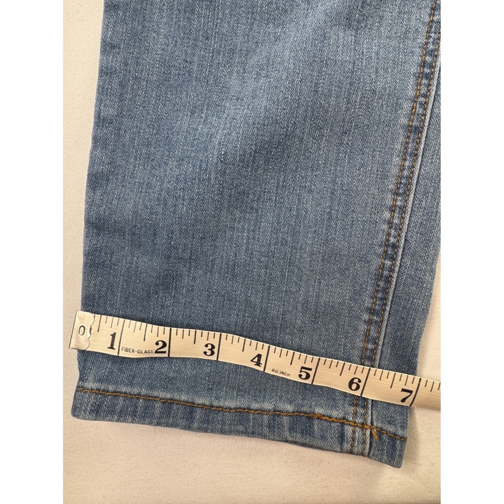 Ashley‎ Stewart Women's Size 16 Blue Skinny Patch Distressed Stretch Denim Jeans - Picture 5 of 10